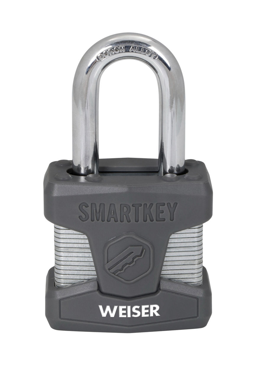 2 in Laminated Steel Padlock with 1-1/2 in Boron Carbide Shackle - featuring SmartKey