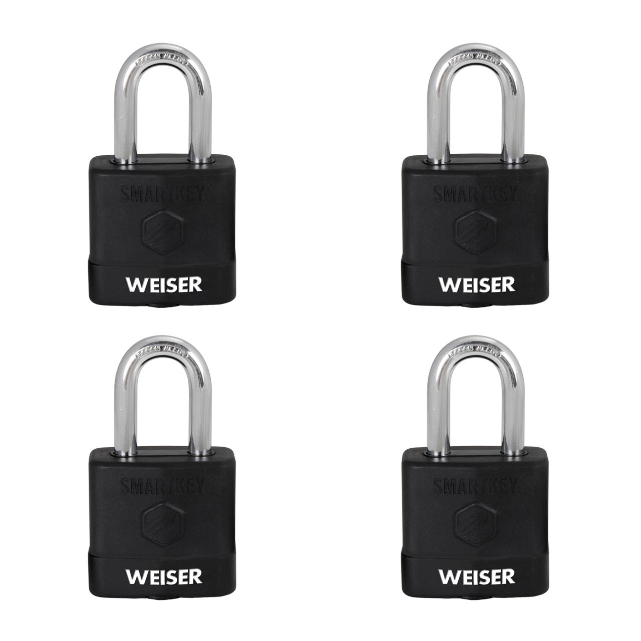 2 in Laminated Steel Padlock with 1-1/2 in Boron Carbide Shackle and Weather Cover - featuring SmartKey