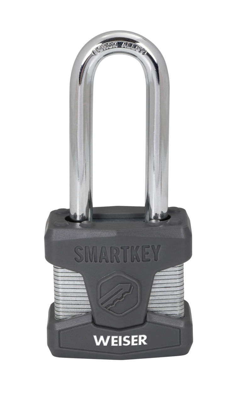 2 in Laminated Steel Padlock with 2-1/2 in Boron Carbide Shackle - featuring SmartKey