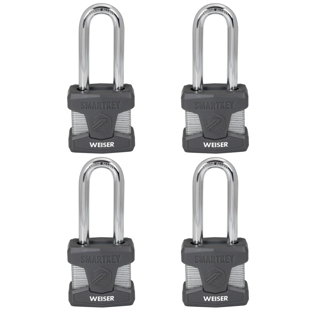 2 in Laminated Steel Padlock with 2-1/2 in Boron Carbide Shackle - featuring SmartKey