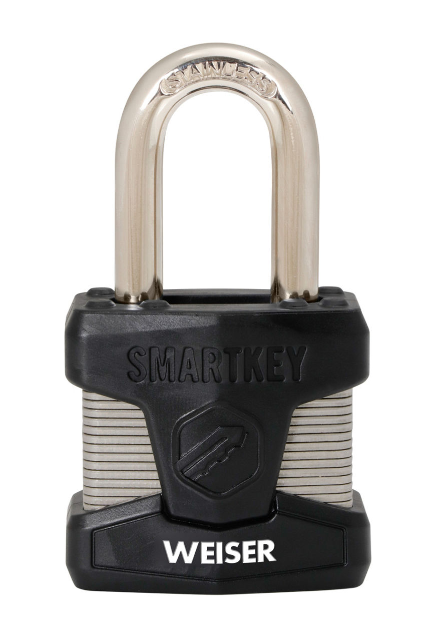 2 in Laminated Steel Padlock with 1-1/2 in Stainless Steel Shackle - featuring SmartKey