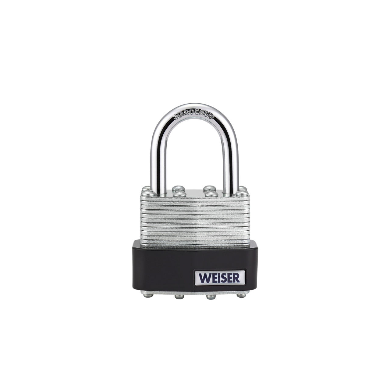 1-9/16 in Laminated Steel Padlock with 1 in Hardened Steel Shackle