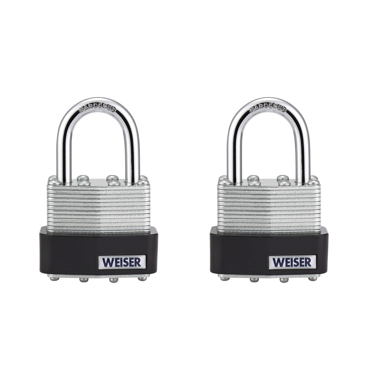 1-9/16 in Laminated Steel Padlock with 1 in Hardened Steel Shackle