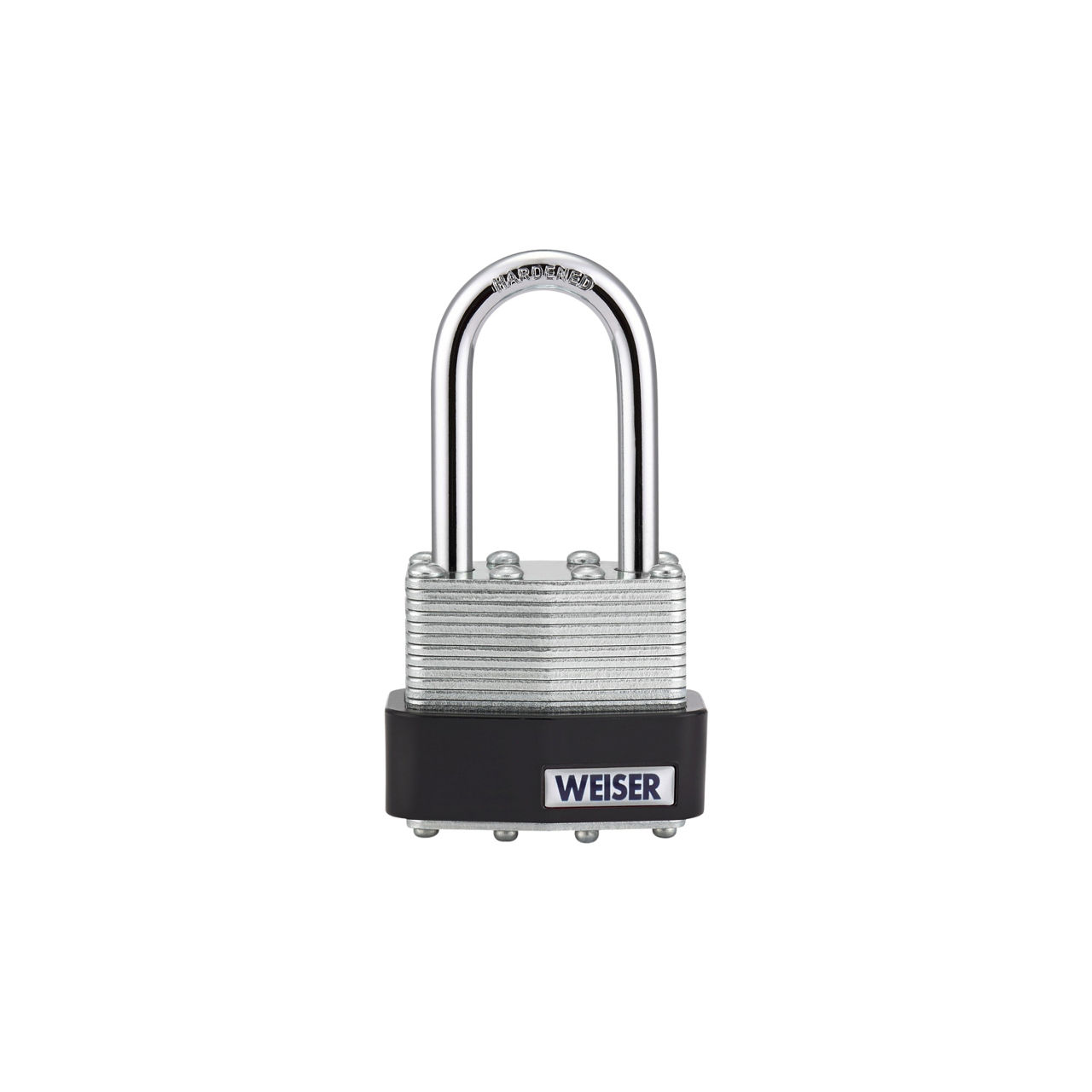 1-9/16 in Laminated Steel Padlock with 1-1/2 in Hardened Steel Shackle