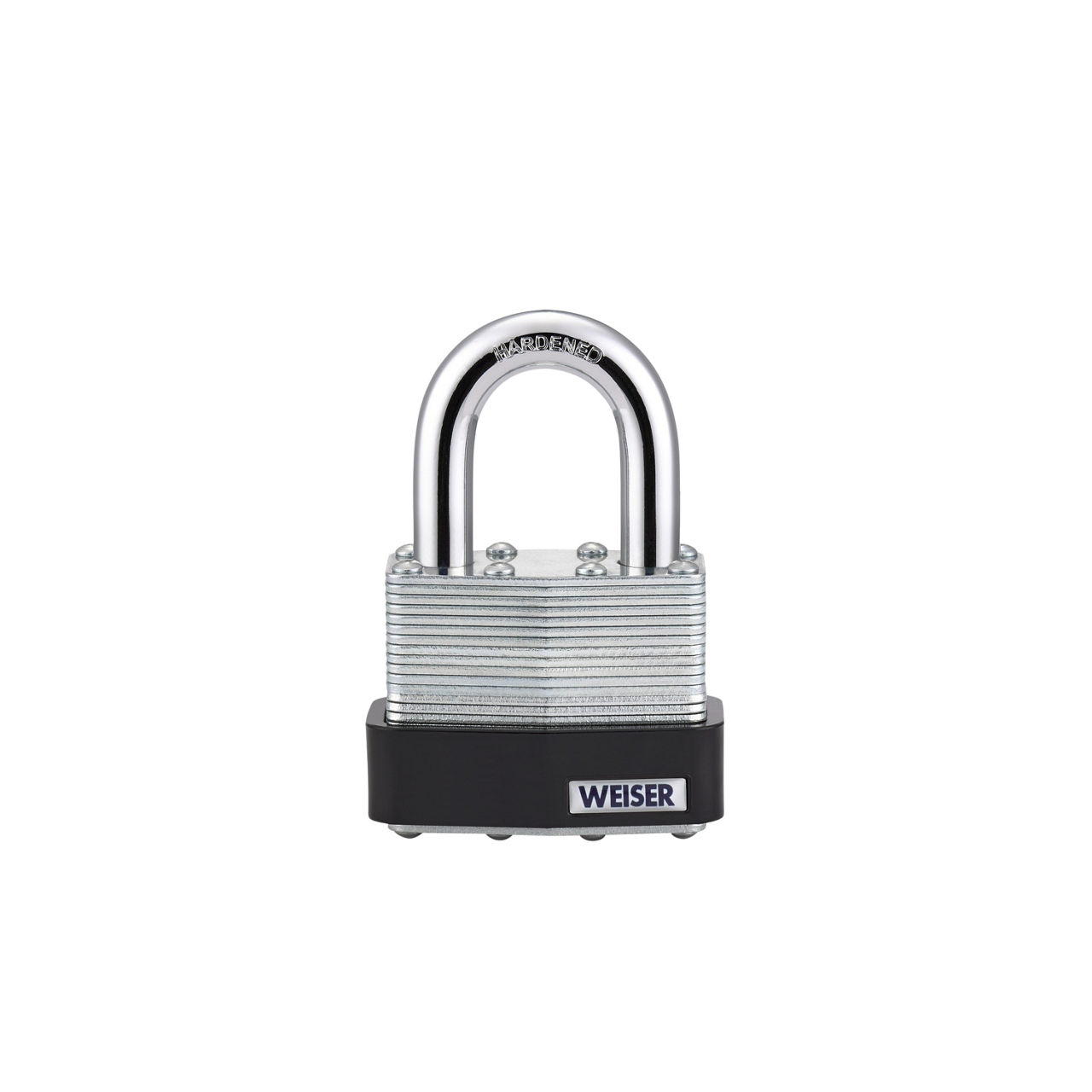 2 in Laminated Steel Padlock with 1-1/8 in Hardened Steel Shackle