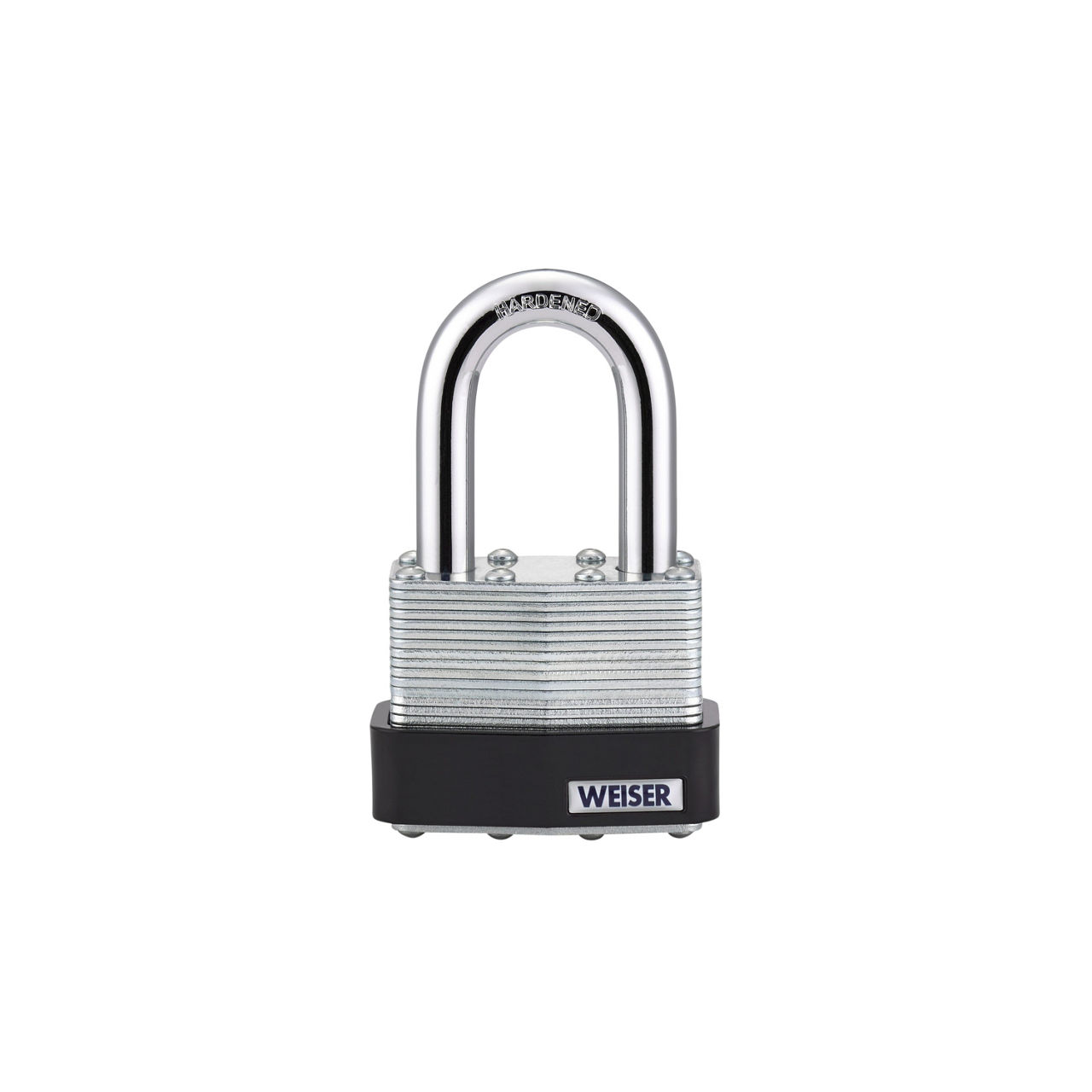 2 in Laminated Steel Padlock with 1-1/2 in Hardened Steel Shackle