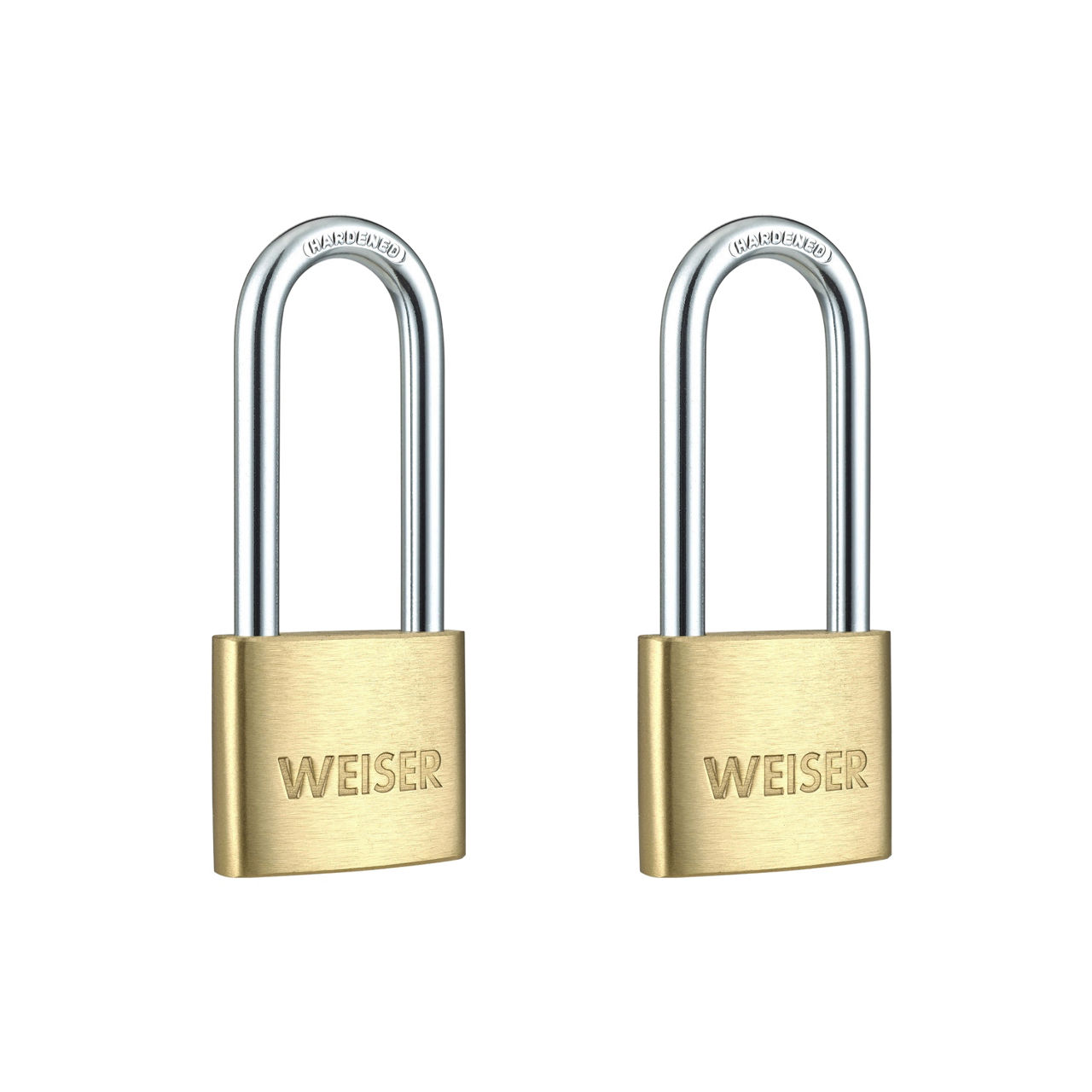 1-9/16 in Brass Padlock with 2 in Hardened Steel Shackle