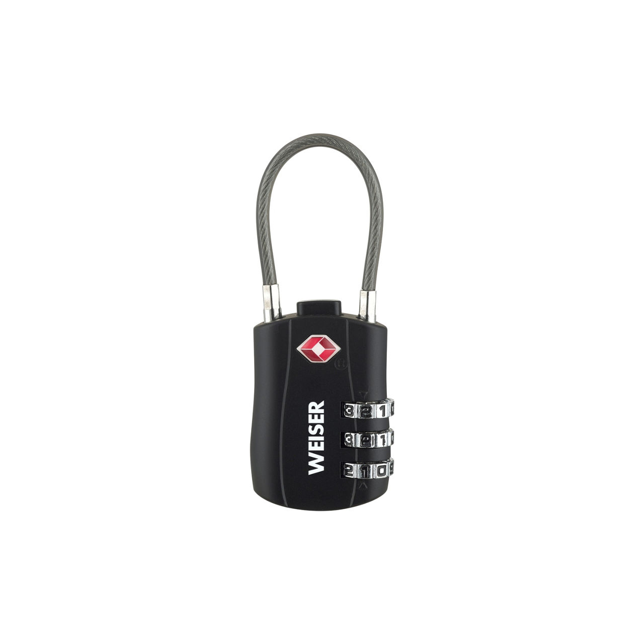 1-3/16 in TSA Approved Combination Luggage Lock with Cable
