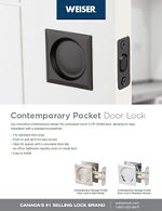 Thumbnail for Literature PDF Weiser Contemporary Pocket Door Lock Sell Sheet