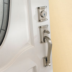 Gatehouse Wave Right Hand Dummy Door Handle - Satin Nickel