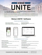 Thumbnail for Literature PDF Weiser UNITE Software Sell Sheet