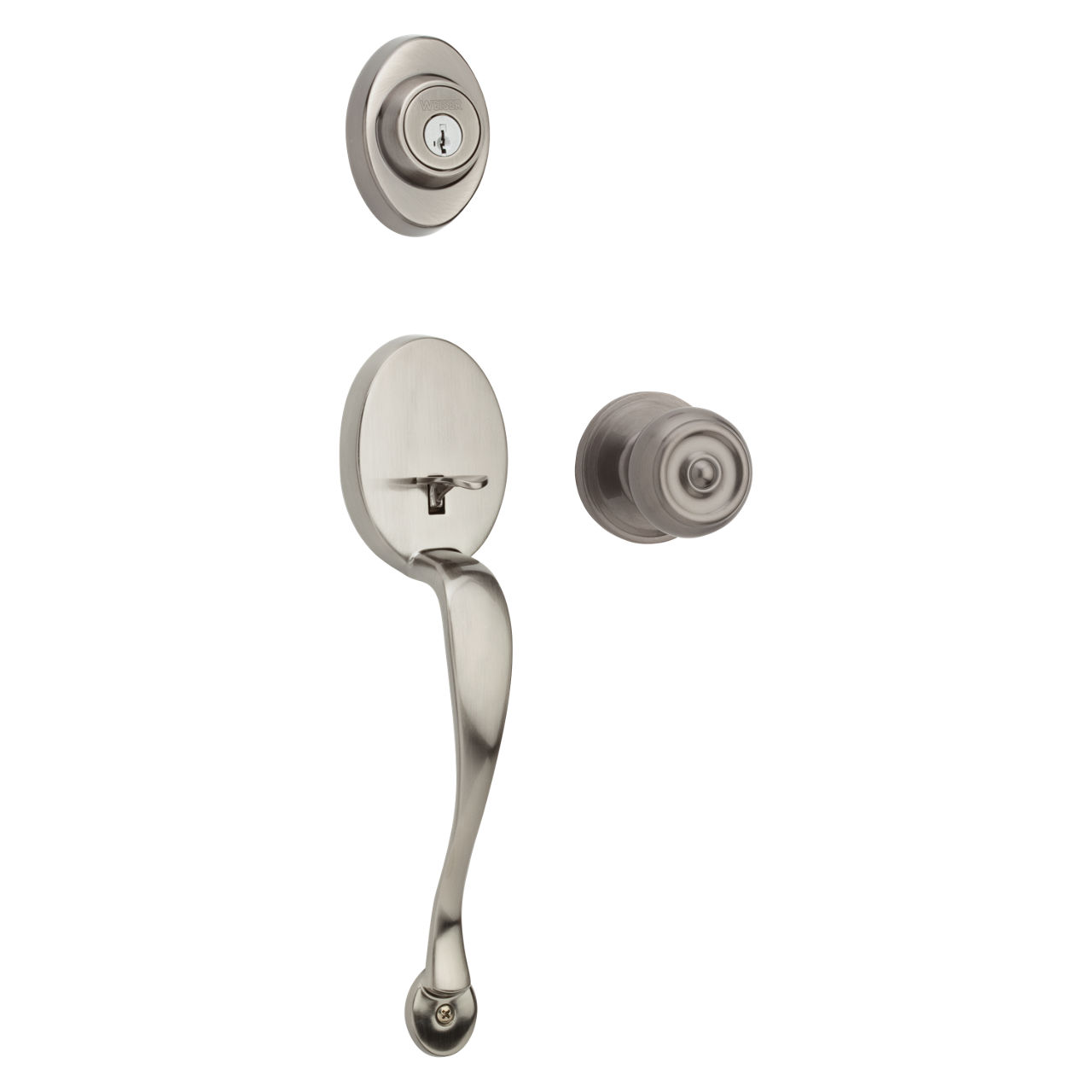 Heritage Handleset with Phoenix Knob featuring SmartKey Weiser