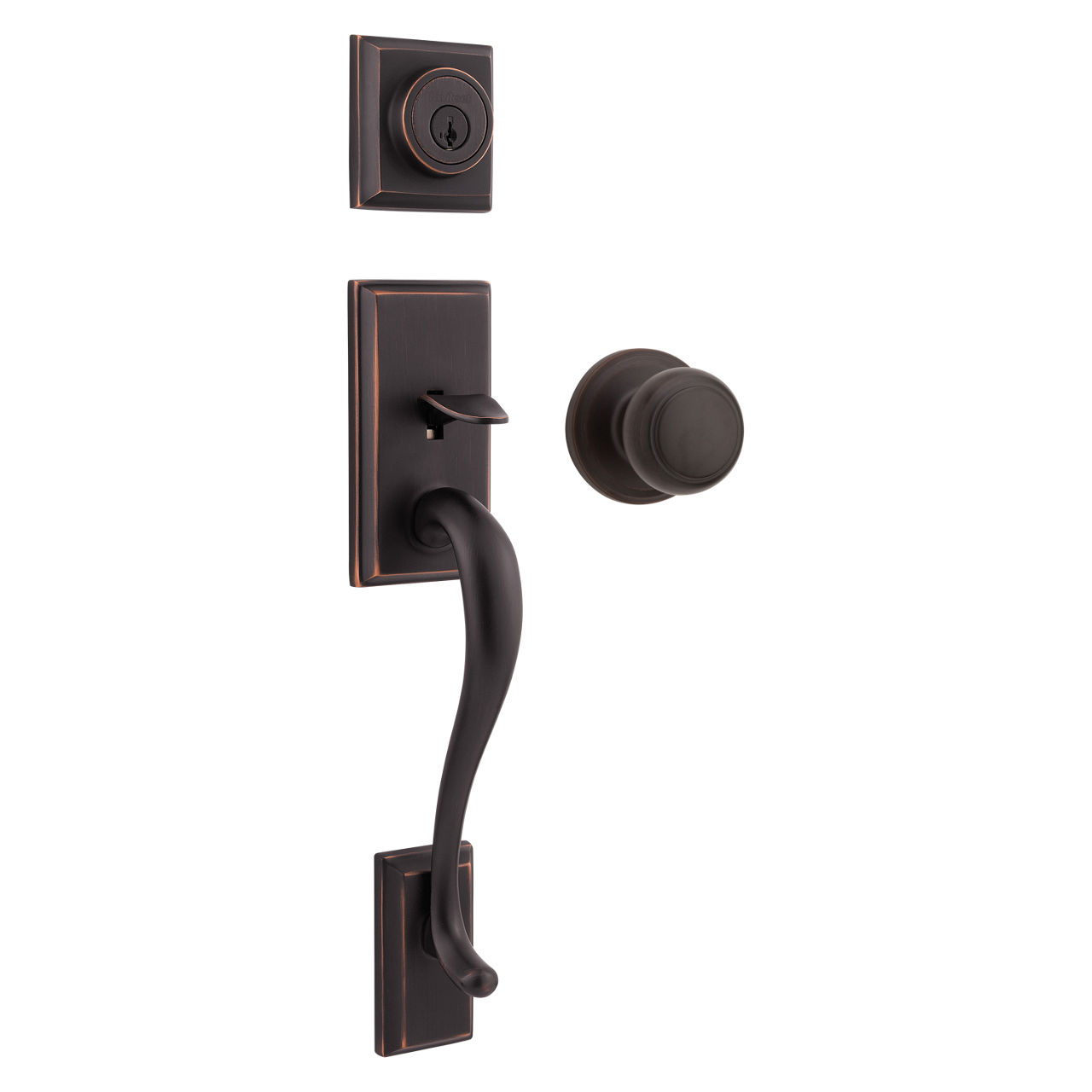 Prescott Handleset with Toluca Lever - featuring SmartKey 