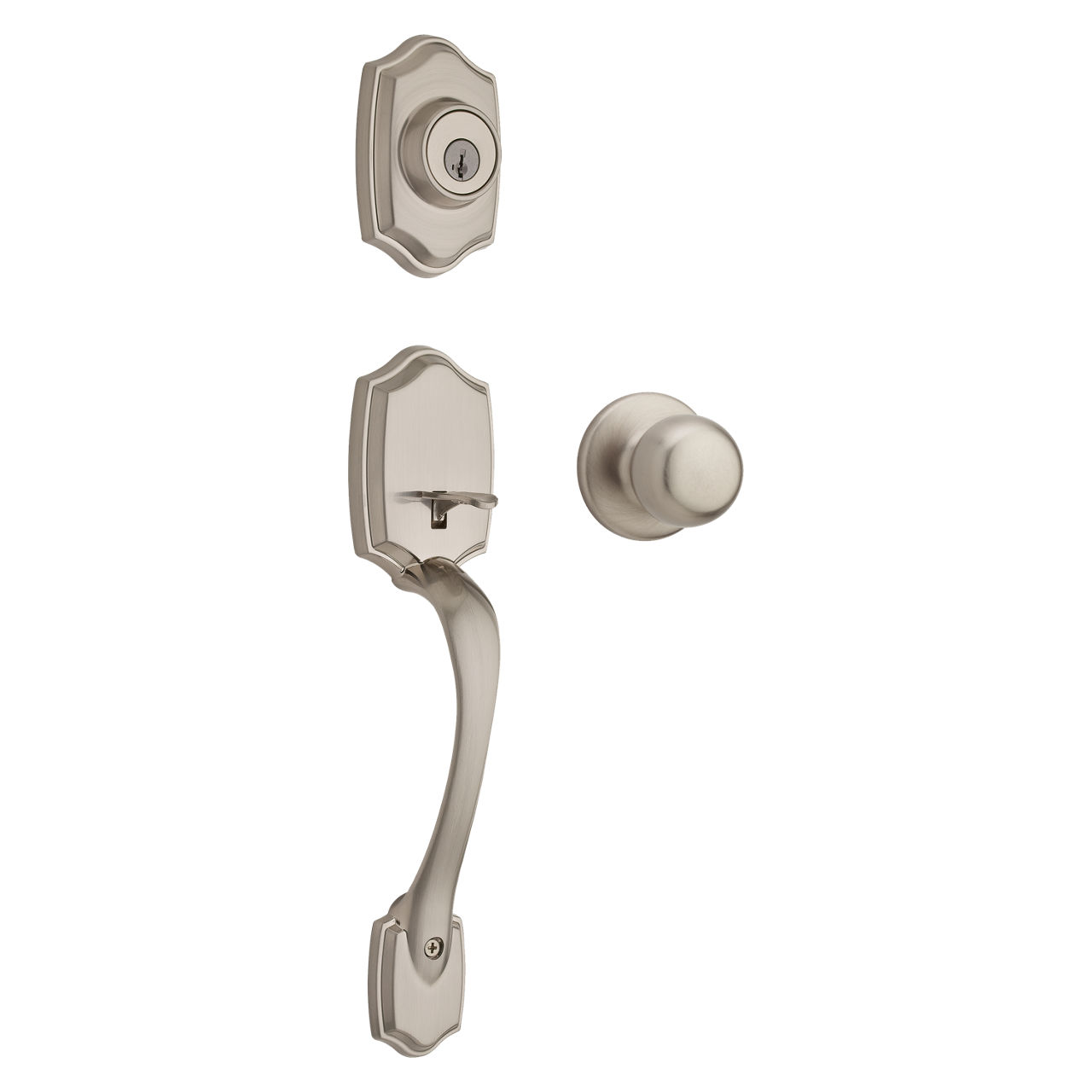 Brentwood Handleset with Fairfax Knob - featuring SmartKey