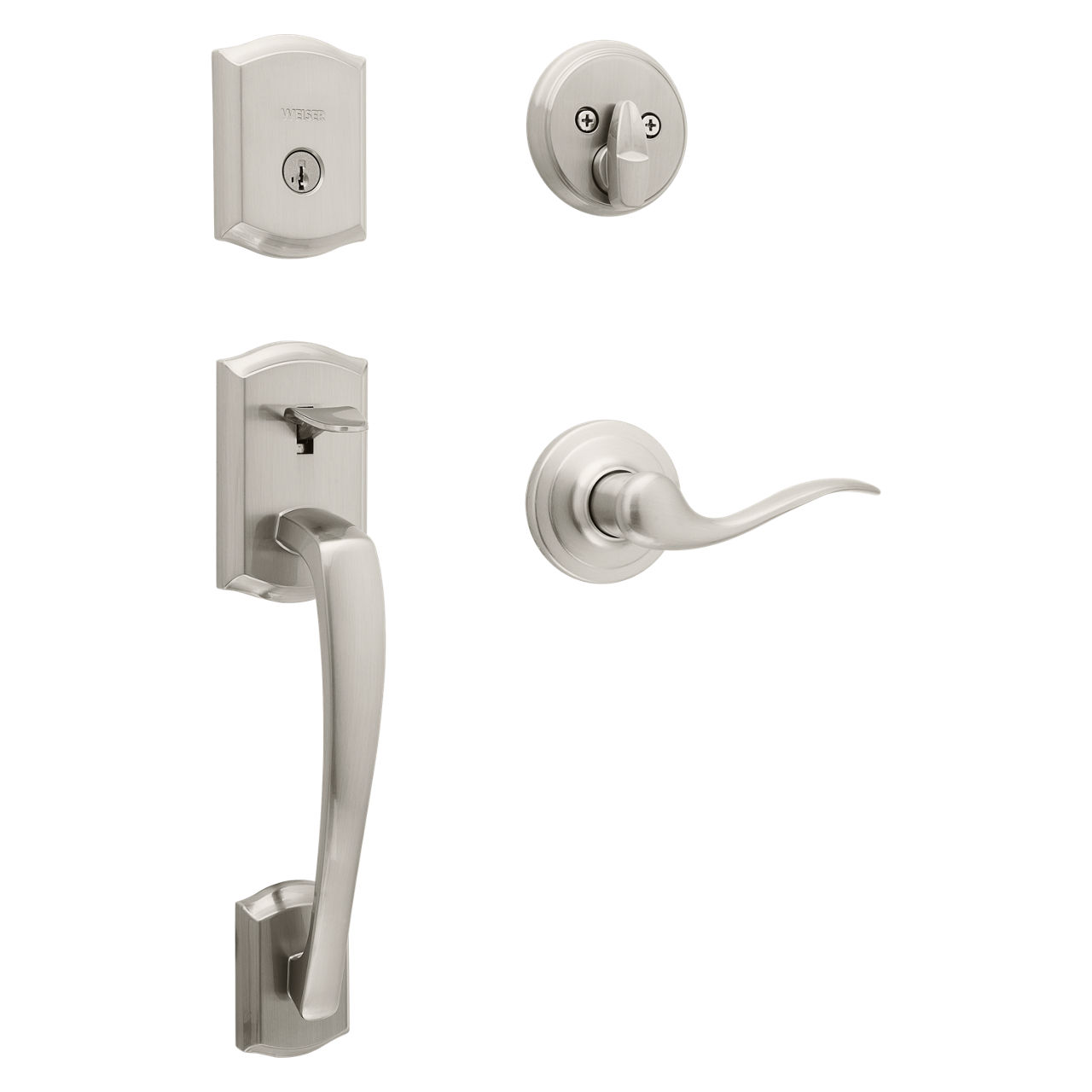 Prescott Handleset with Toluca Lever - featuring SmartKey