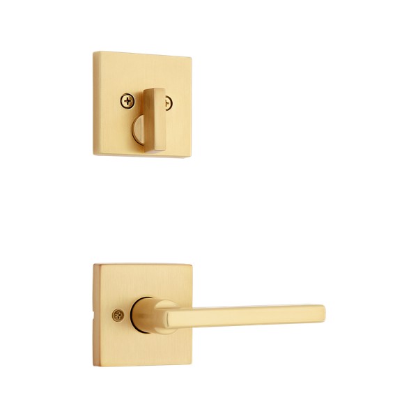 Halifax Lever (Square) and Deadbolt Interior Pack - for Weiser