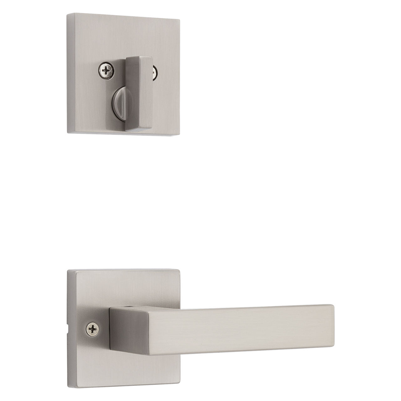 Singapore Lever (Square) and Deadbolt Interior Pack - for Weiser Series 8771 Handlesets