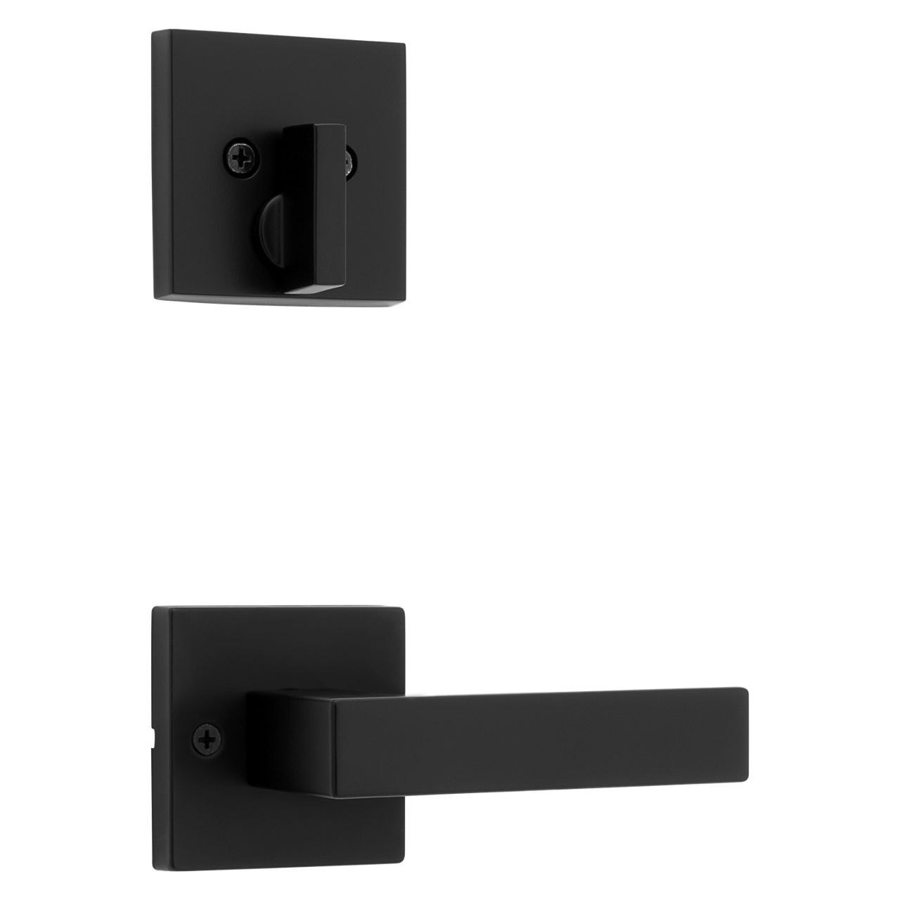 Singapore Lever (Square) and Deadbolt Interior Pack - for Weiser Series 8771 Handlesets