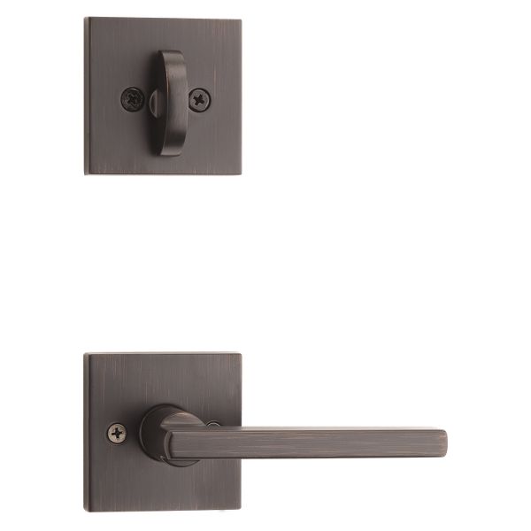 Halifax Lever (Square) and Deadbolt Interior Pack - for Weiser