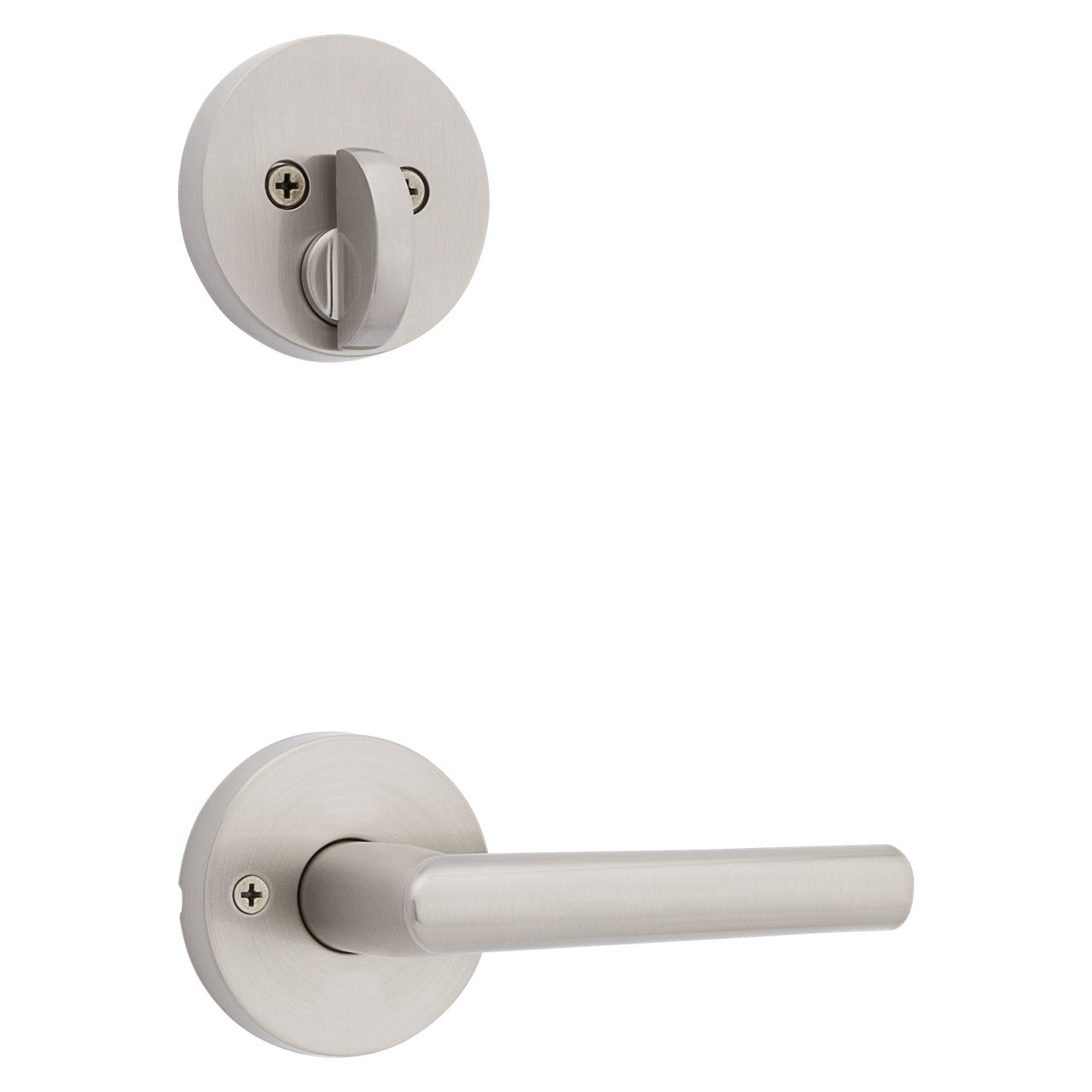 Milan Lever (Round) and Deadbolt Interior Pack - for Weiser Series 9771 Handlesets