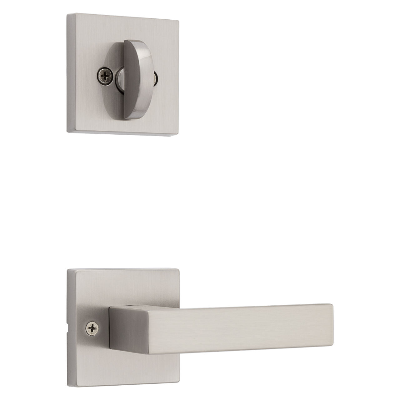 Singapore Lever (Square) and Deadbolt Interior Pack - for Weiser Series 9771 Handlesets