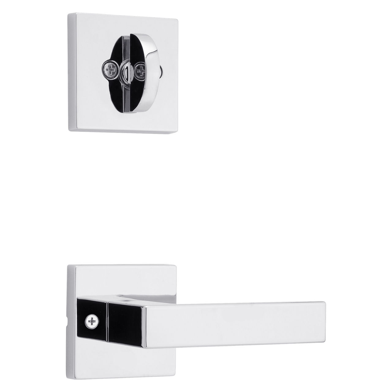 Singapore Lever (Square) and Deadbolt Interior Pack - for Weiser Series 9771 Handlesets