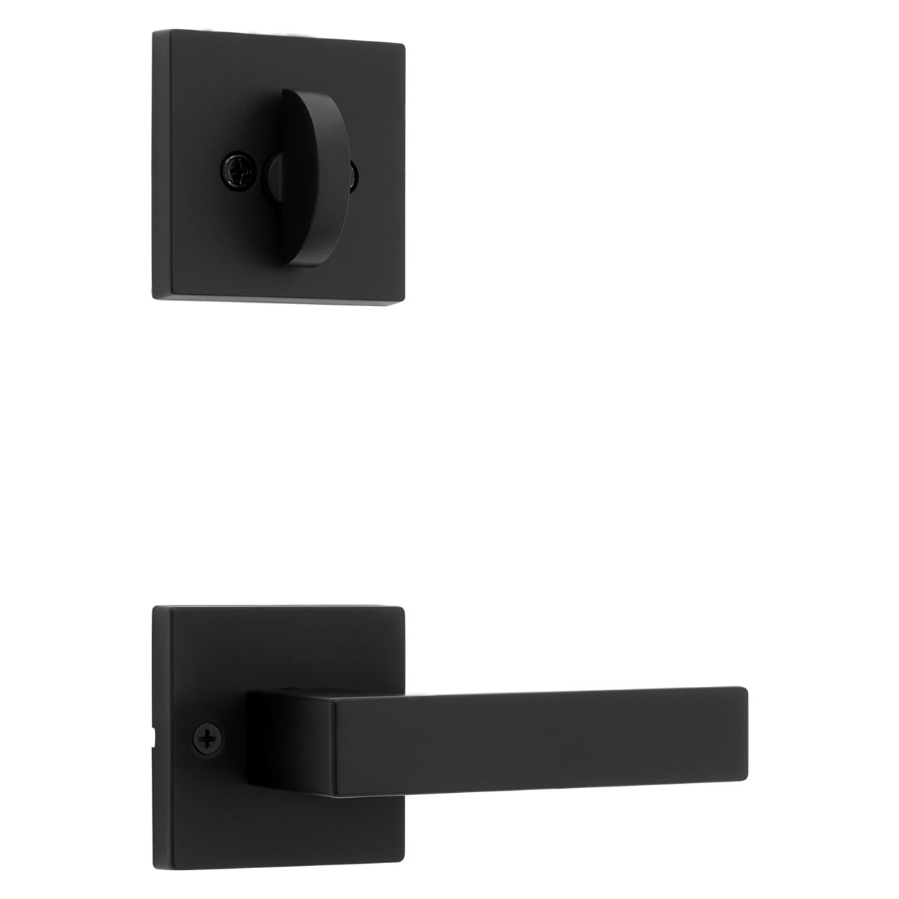 Singapore Lever (Square) and Deadbolt Interior Pack - for Weiser Series 9771 Handlesets