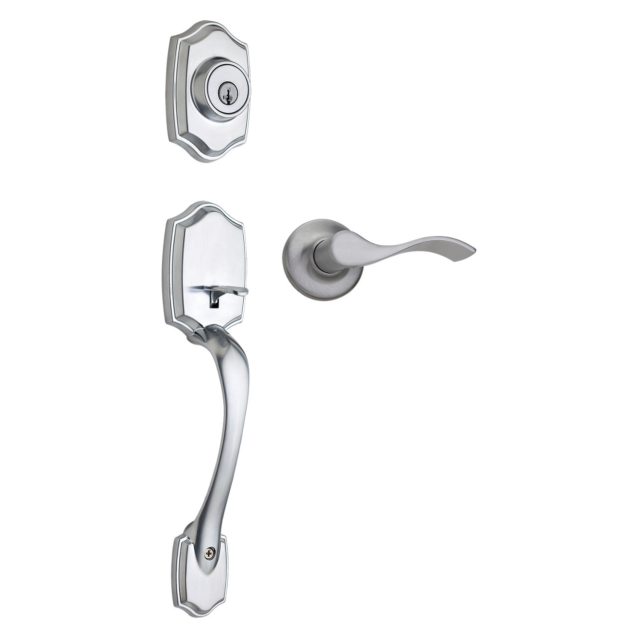 Brentwood Handleset with Belmont Lever - featuring SmartKey