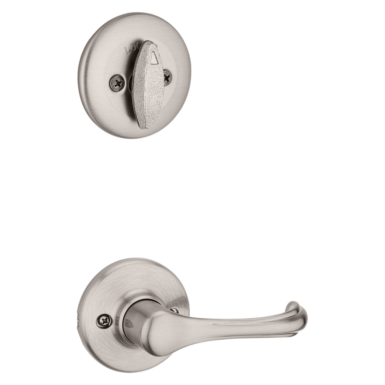 Weiser Lock Satin Nickel Fairfax Smart Key Entrance and Deadbolt