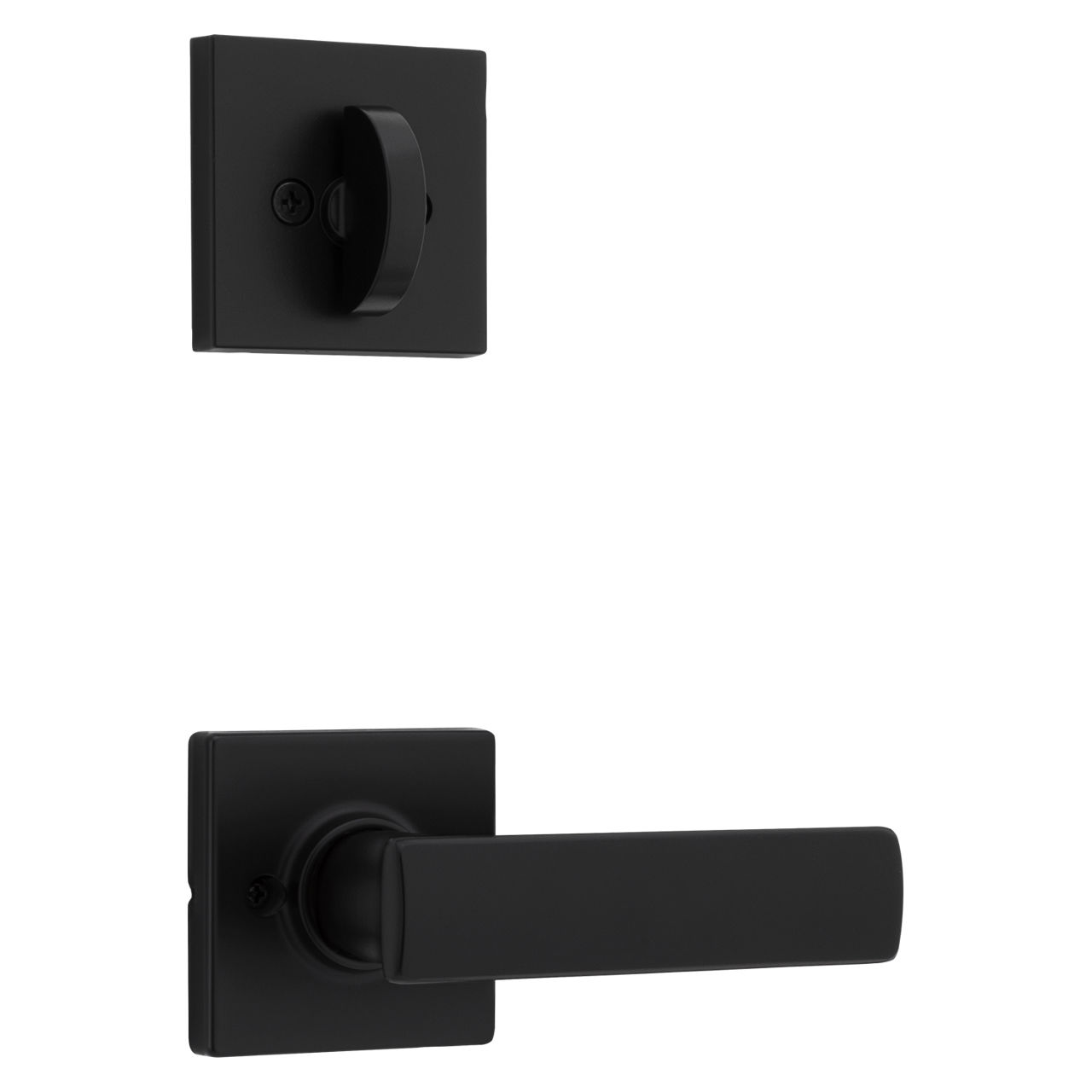 Halifax Lever (Square) and Deadbolt Interior Pack for Weiser Series