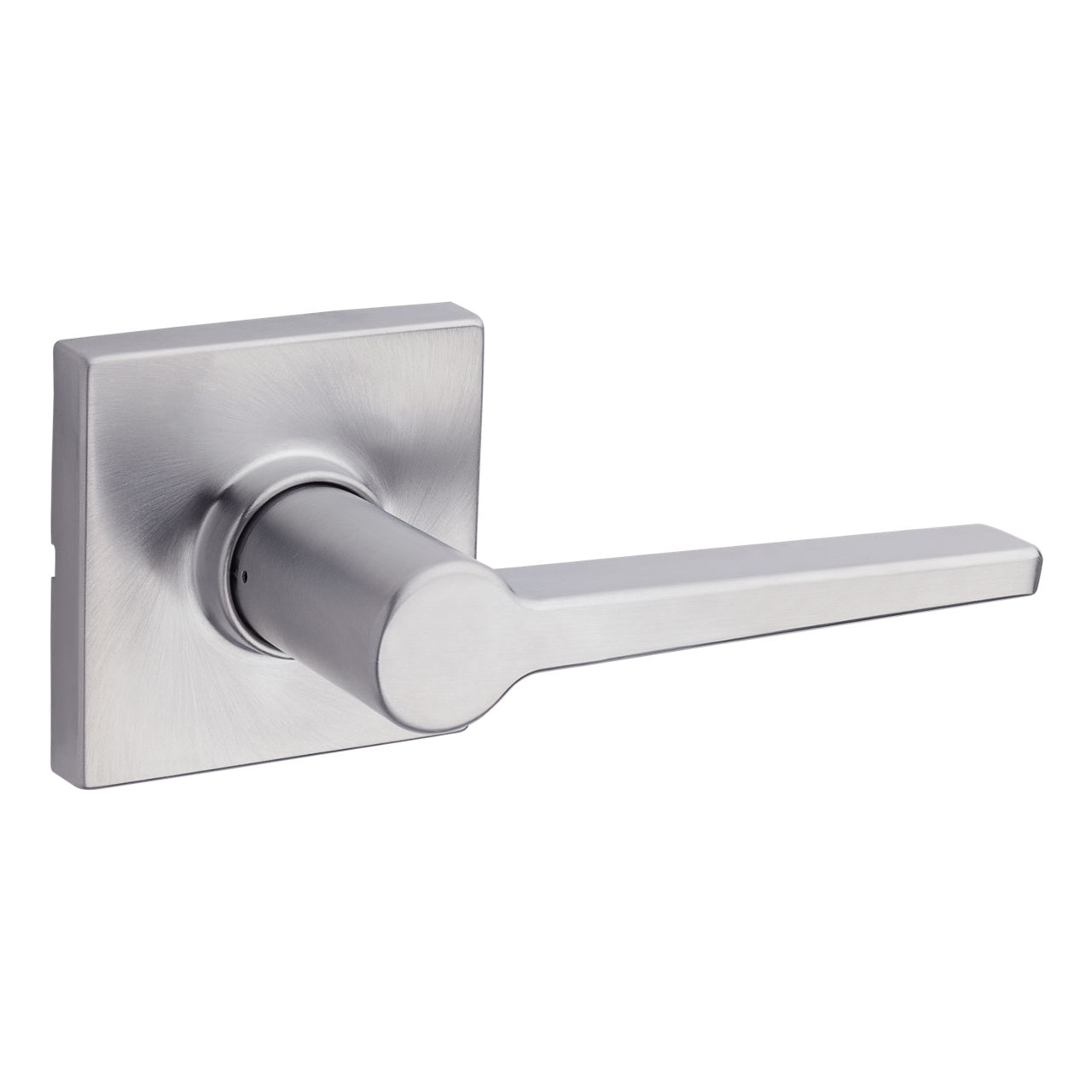 Weiser Breton Satin Nickel Passage Lever Handle with Square Rose