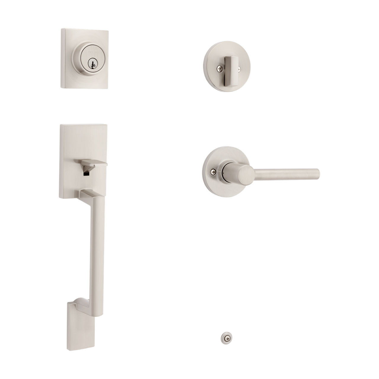 Branton Handleset with Reminy Lever (Round) - Safelock