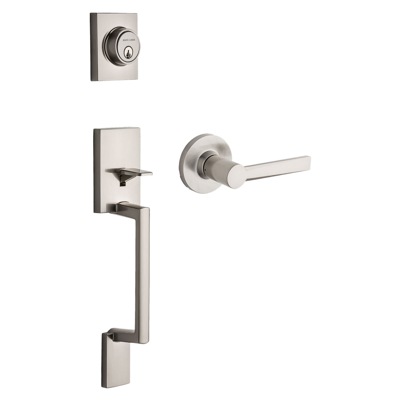 Kwikset Vancouver Low Profile Front Lock Handleset with Microban