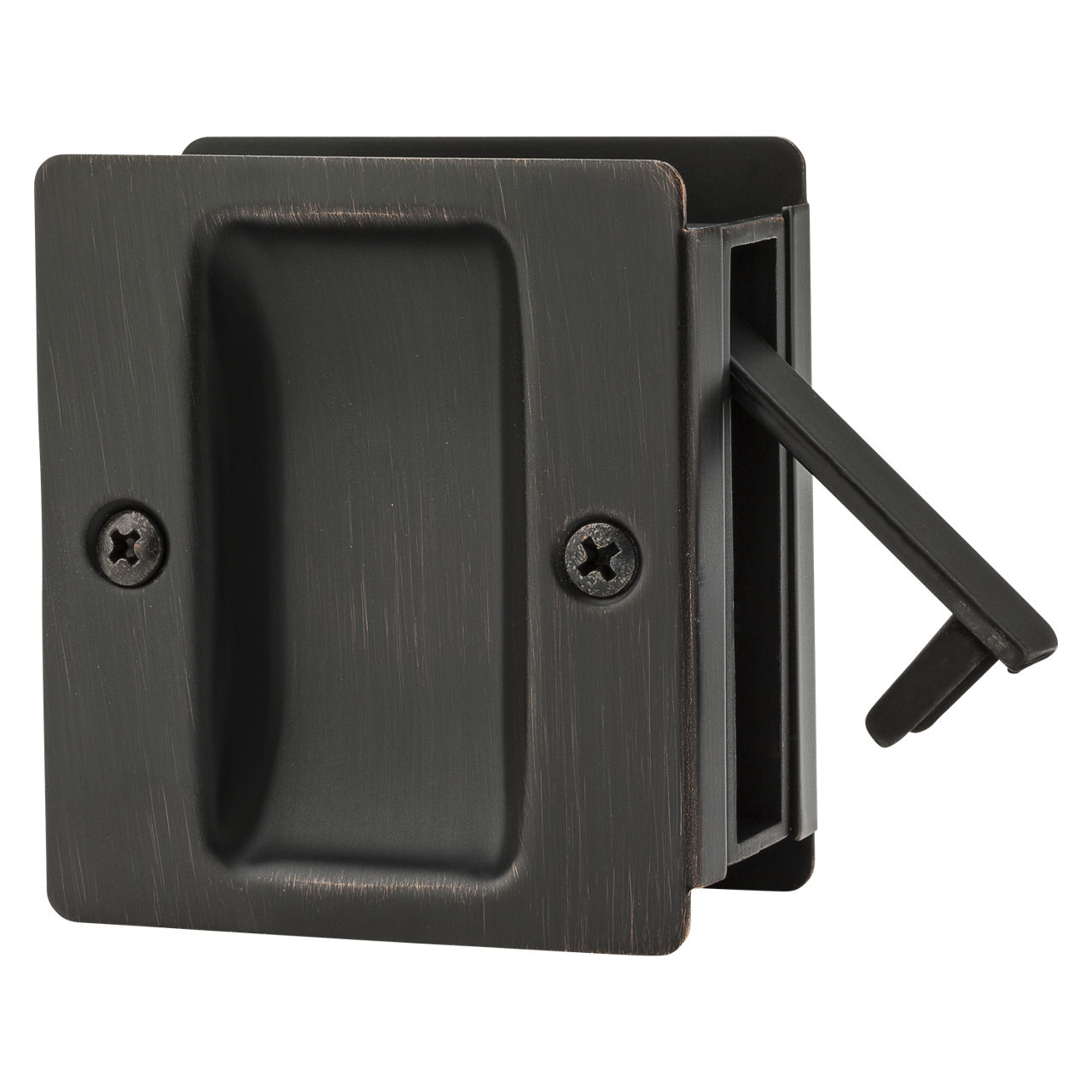 Square Pocket Door Lock - Hall/Closet