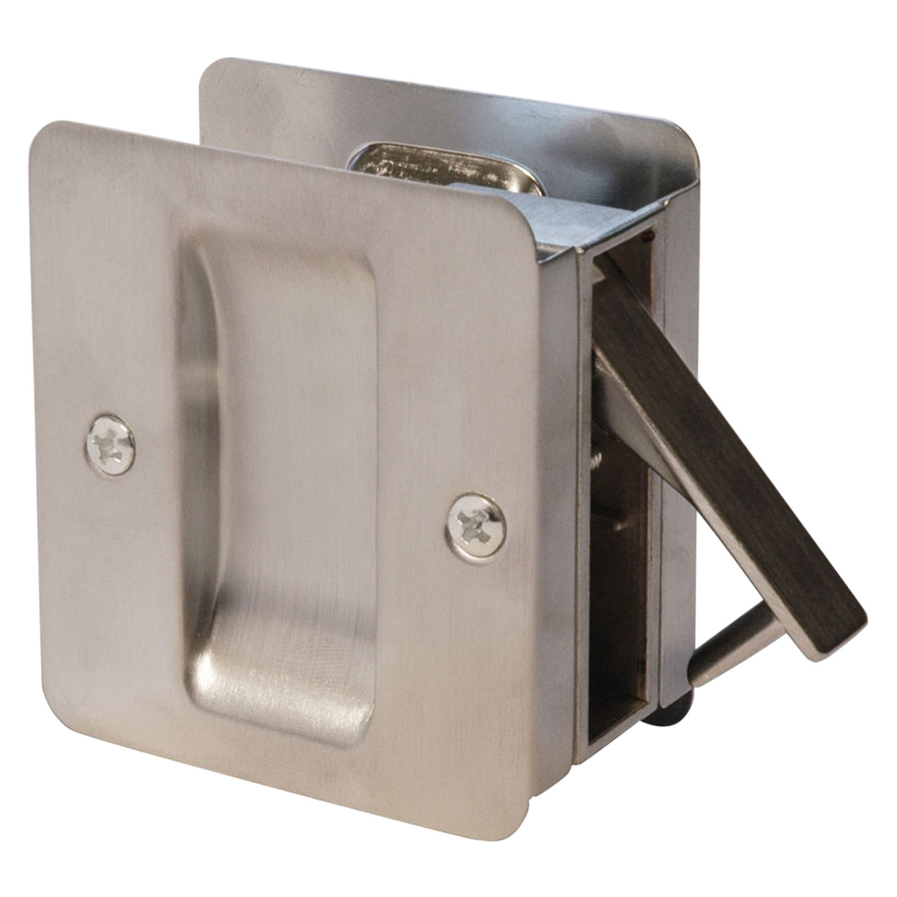 Contemporary Square Privacy Pocket Door Lock