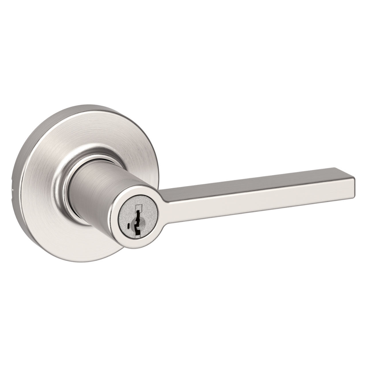 Weiser Lock: Satin Nickel Modern Milan Privacy Door Leverset