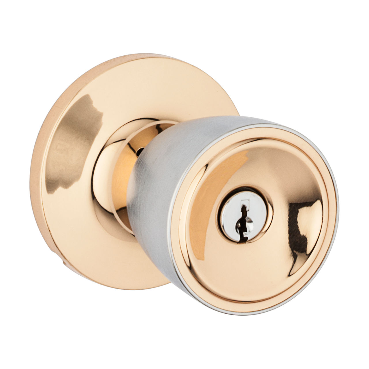 Weiser Lock Satin Nickel Fairfax Smart Key Entrance and Deadbolt Knobset