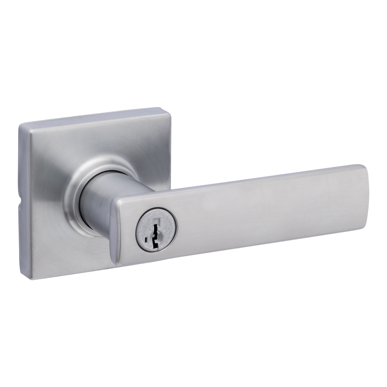 Satin Nickel Halifax Lever (Square) - Keyed - featuring SmartKey