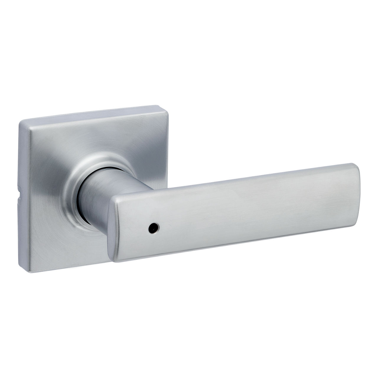 Satin Nickel Milan Lever (Round) - Bed/Bath