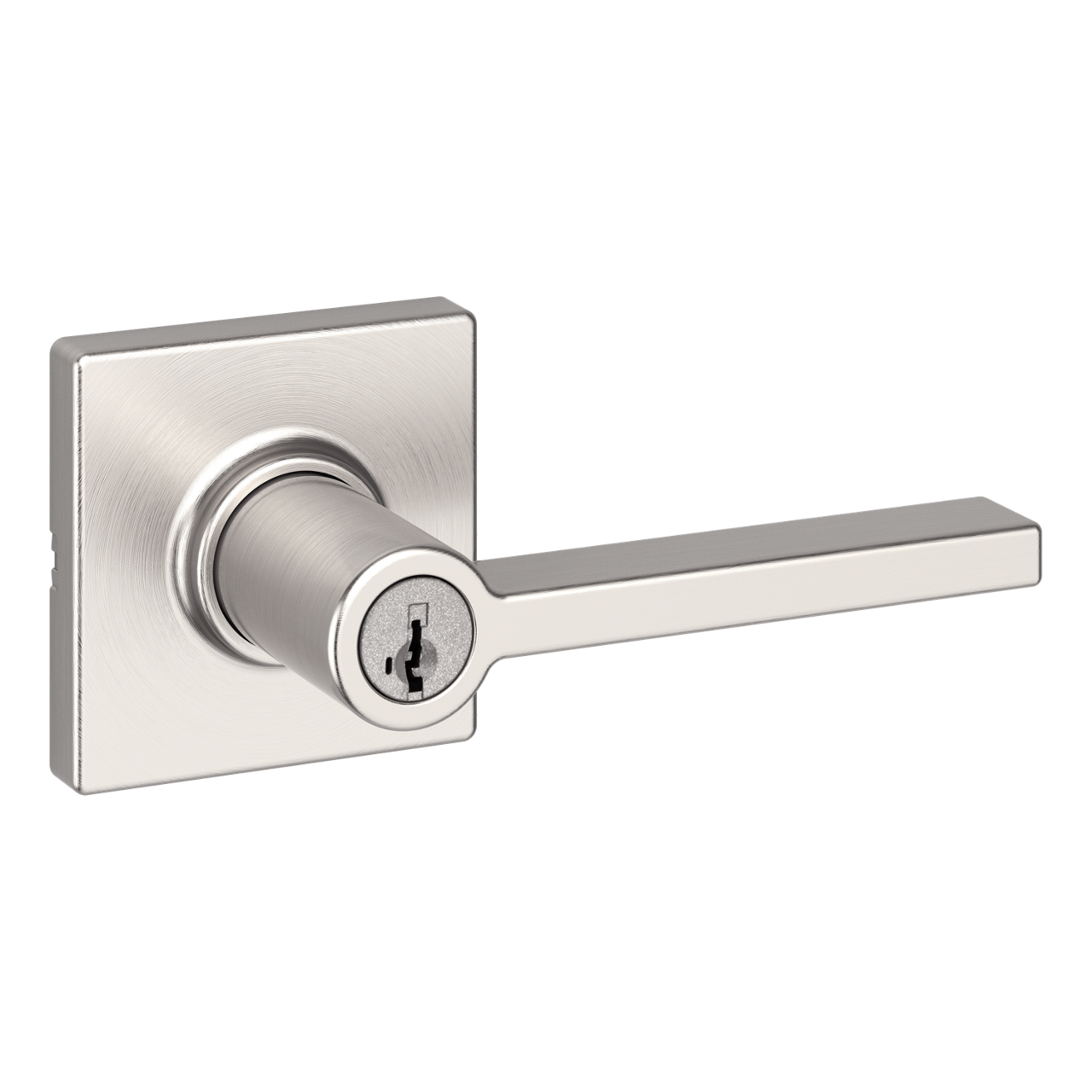 Kwikset Milan Keyed Entry Door Knob & Deadbolt Combo Satin Nickel