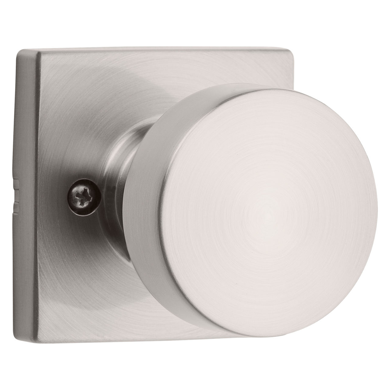 Defiant Simple Series Round Satin Nickel Keyed Entry Door Knob