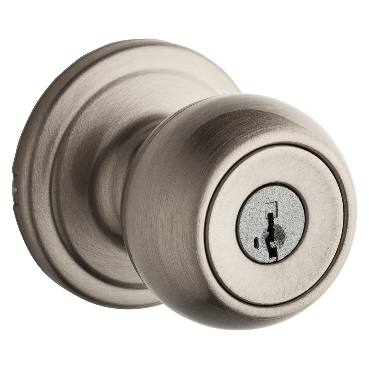 Weiser Lock Satin Nickel Fairfax Smart Key Entrance and Deadbolt Knobset