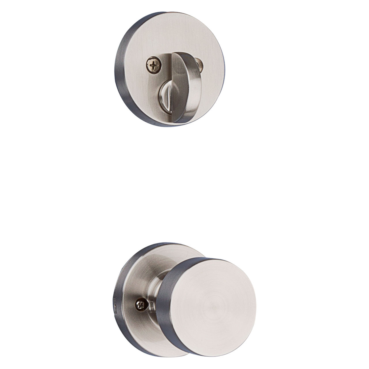 Weiser Cambie Entry Keyed Door Knob Lock Set, Satin Nickel