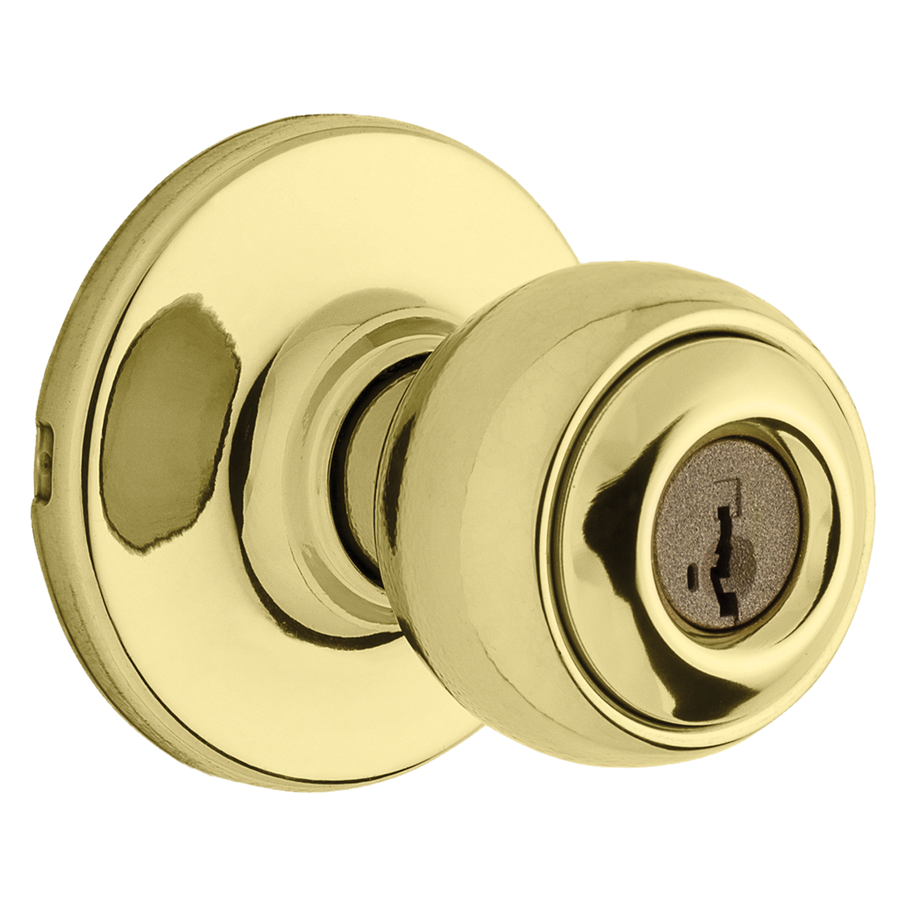 Weiser Yukon SmartKey Entry Door Knob with Deadbolt - Polished