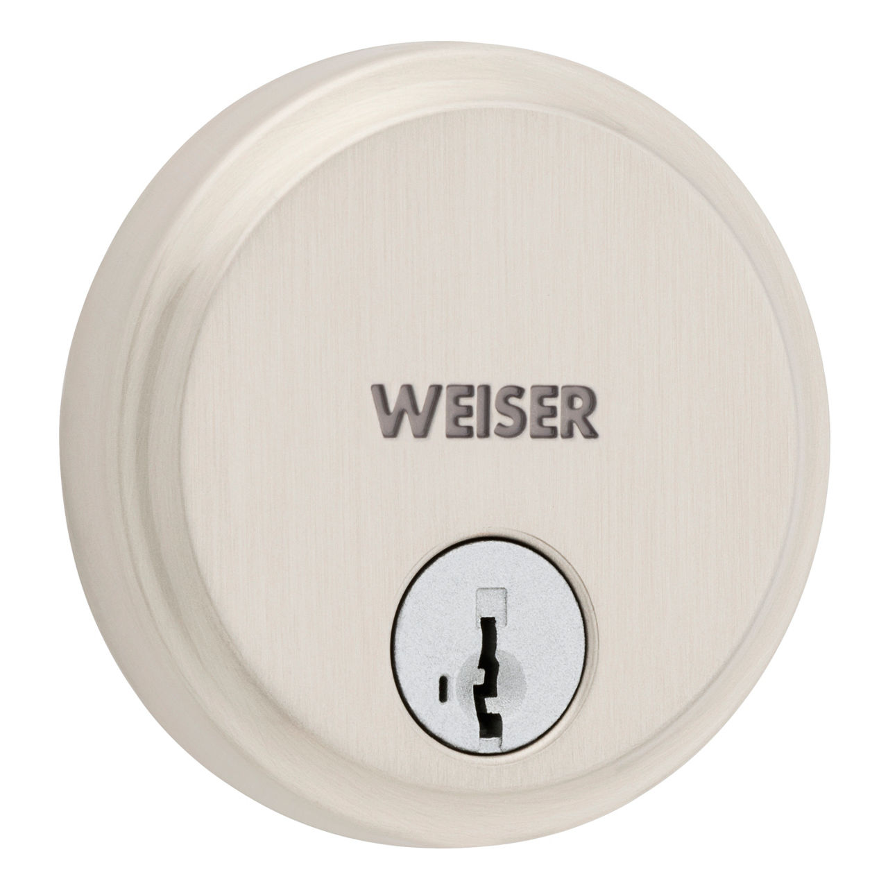 Hometown Round Deadbolt - Keyed One Side - featuring SmartKey