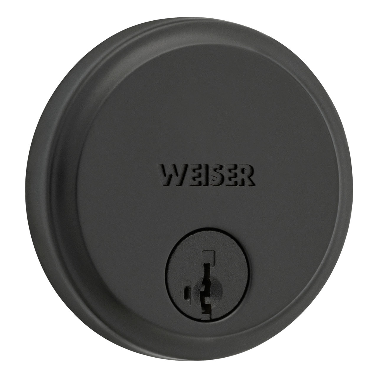 Hometown Round Deadbolt - Keyed One Side - featuring SmartKey