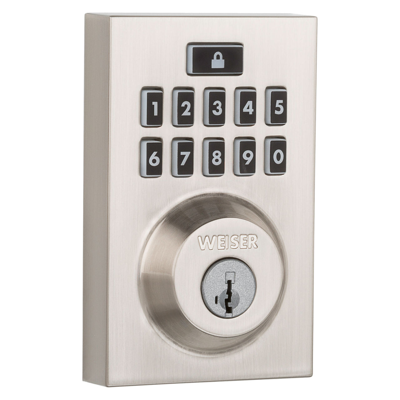 SmartCode 10 contemporain avec technologie Z-Wave avec SmartKey