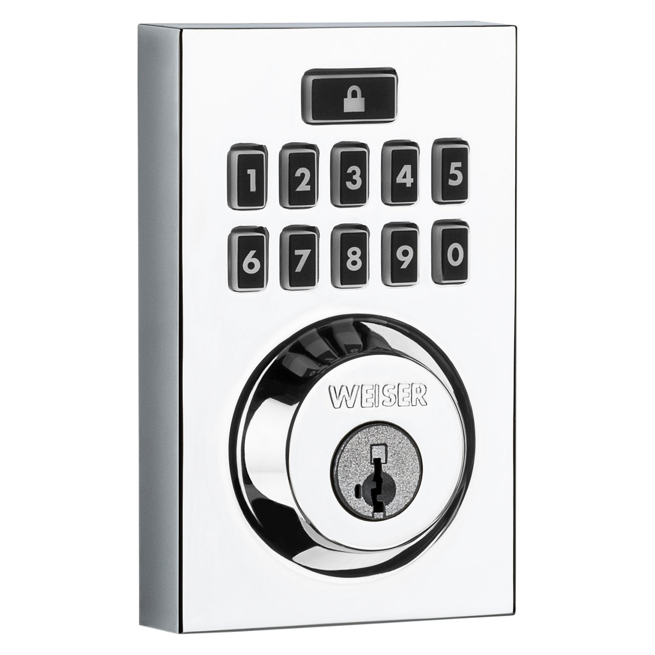 SmartCode 10 contemporain avec technologie Z-Wave avec SmartKey