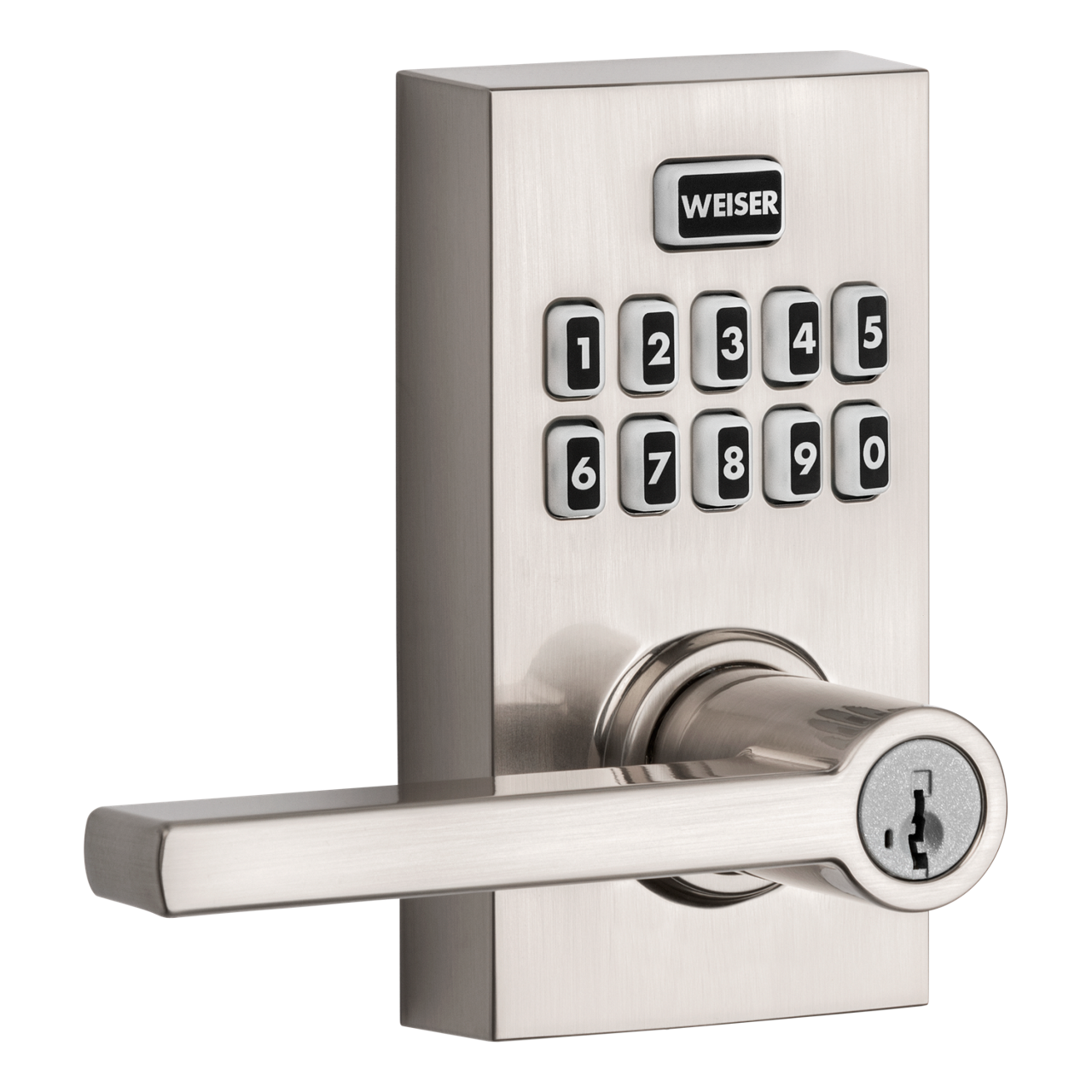 Electronic door clearance handle