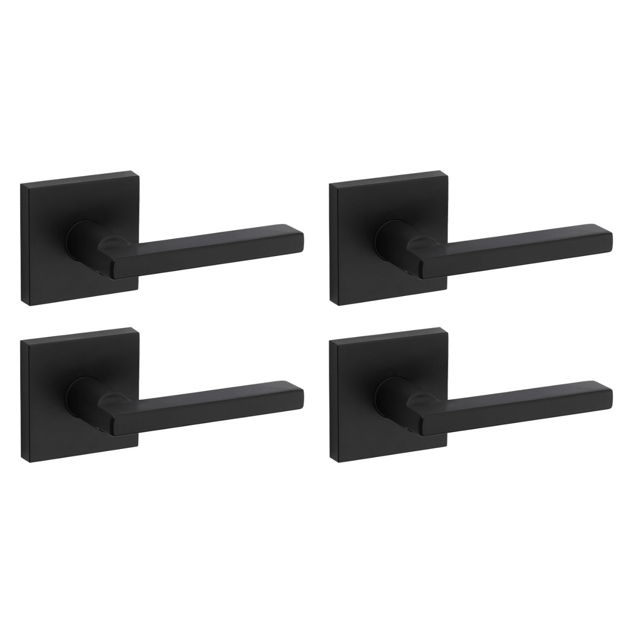 Halifax Lever (Square) - Hall/Closet - 4-Pack